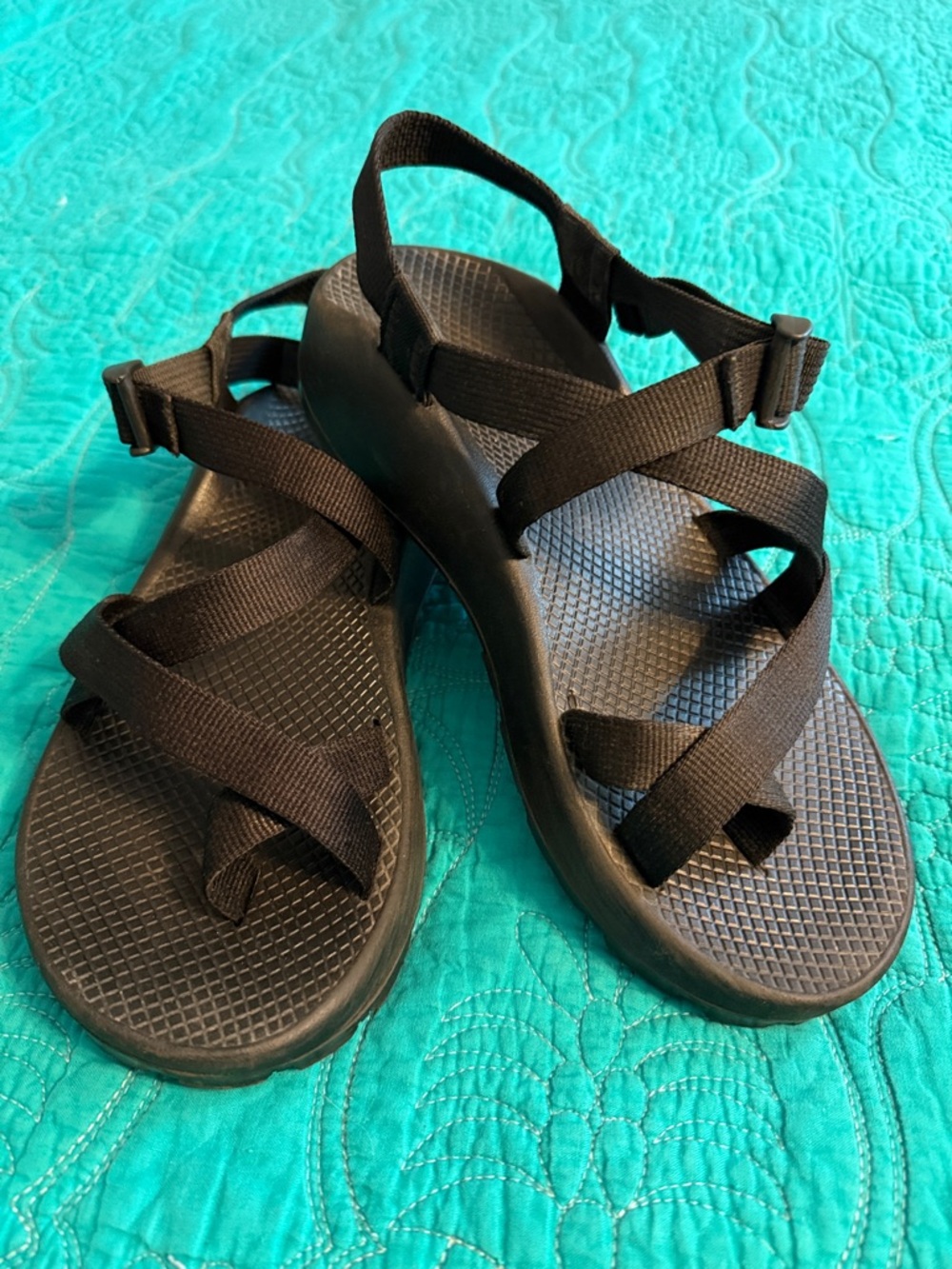 Black Chacos Outdoor Sandals